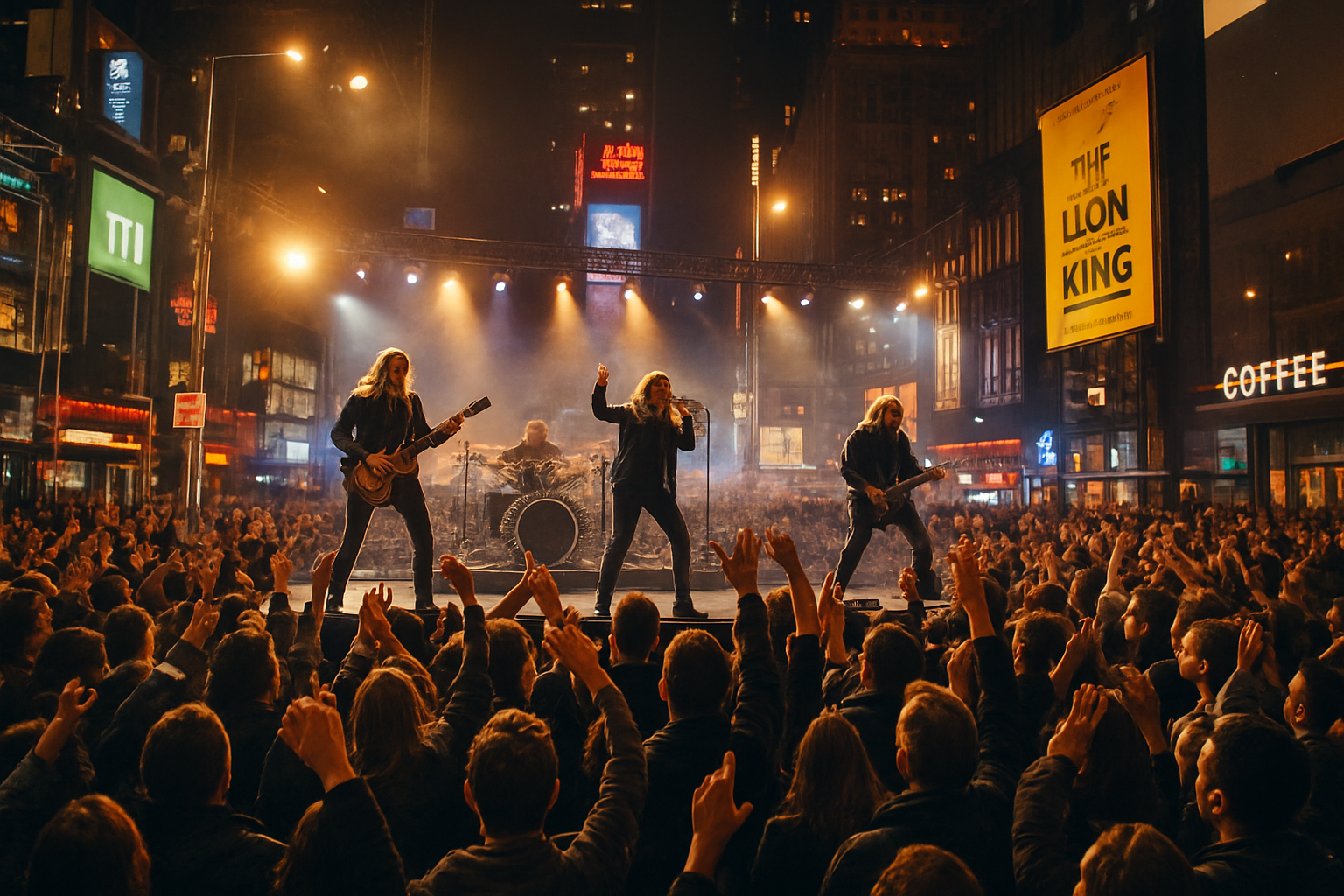 New York City Rock Band Performance 